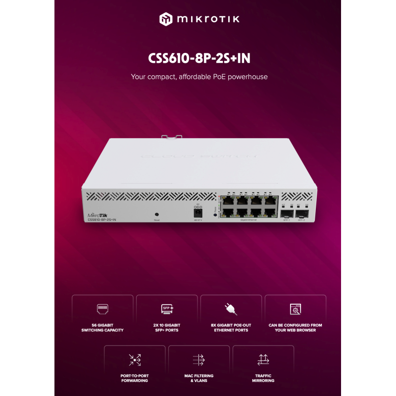 Routers and Wireless - Products: CSS610-8G-2S+IN