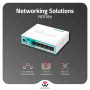 MikroTik RB750r2 hEX Lite 5-Port 10/100 MPLS Router Passive PoE-IN