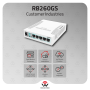 MikroTik RB260GS 5-Port GbE SFP SwOS Desktop Smart Switch Plastic Case