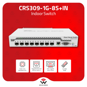 MikroTik CRS309-1G-8S+IN Desktop 8×SFP+ 10G Switch