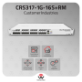 MikroTik CRS317-1G-16S+RM 16-Port 10GbE SFP+ Layer 3 Rackmount Switch