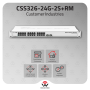 MikroTik CSS326-24G-2S+RM 24-Port GbE 2x SFP+ SwOS Rackmount Switch