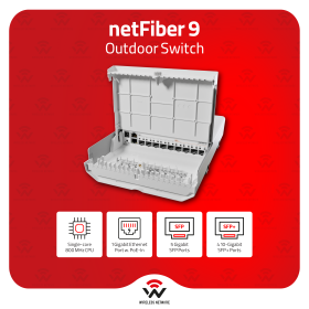 MikroTik netFiber 9 5×SFP 4×SFP+ 10G Outdoor Switch