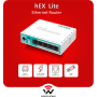 MikroTik RB750r2 hEX Lite 5-Port 10/100 MPLS Router Passive PoE-IN