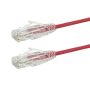 Cat6a Ultra-Thin 10GB Patch Cable – Fluke Tested – 6ft Red