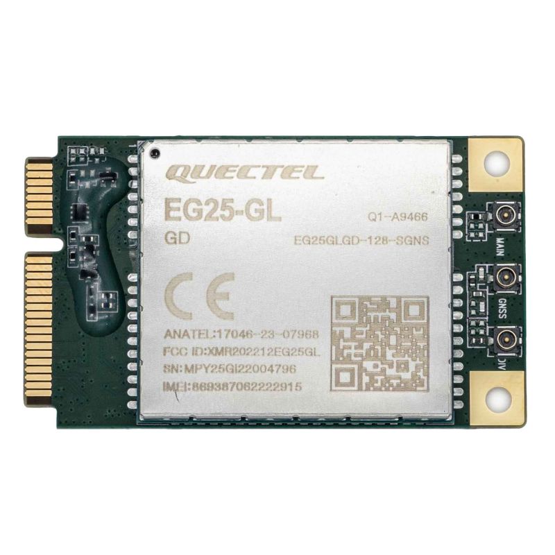 Quectel EG25-GL Mini PCIe LTE Cat 4 Module | 150Mbps DL | 50Mbps UL