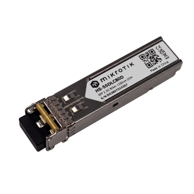 MikroTik HS-55DLC80D 1G/2.5G SFP 1550nm 80km LC Transceiver